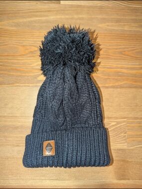Kyte BABY Black Cable Knit Baby Beanie